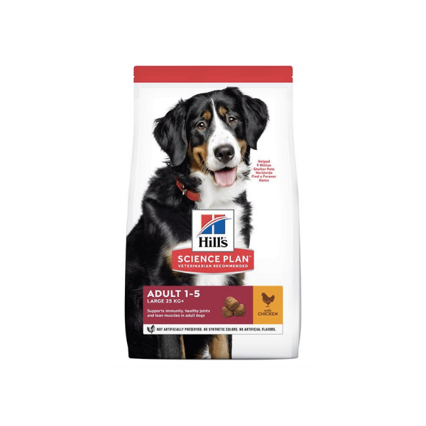 Hill's Science Plan Hundefoder Voksen Large m. kylling 12 kg.